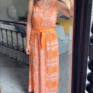Aztec Print Maxi Dress